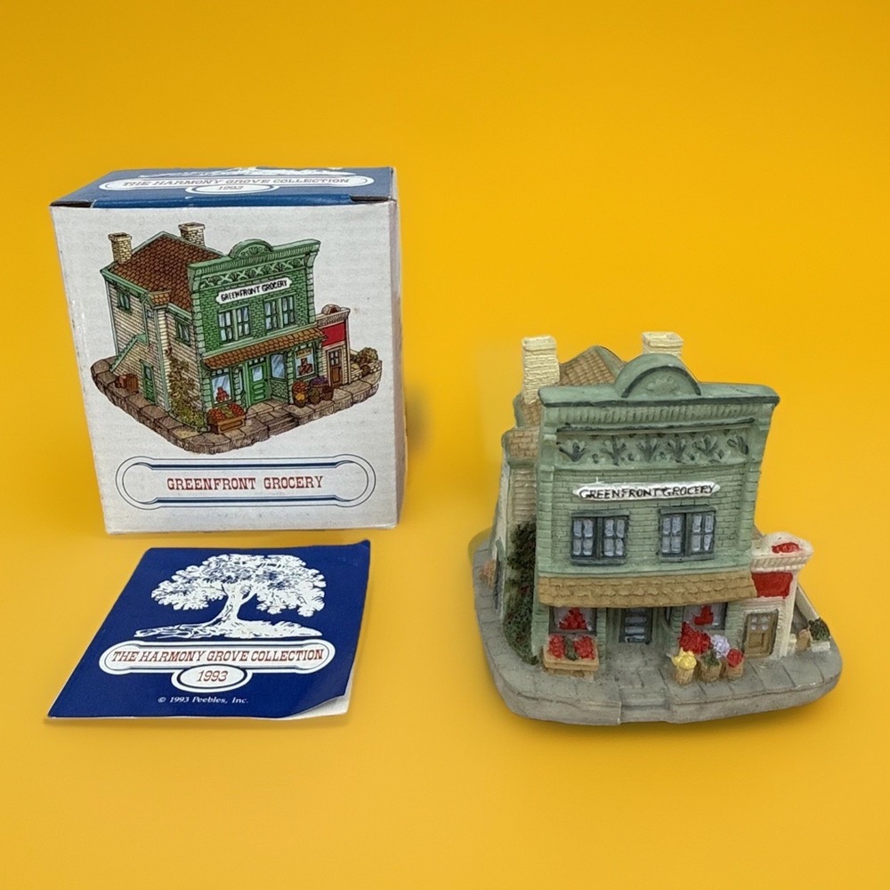 Harmony‎ Grove Collection 1992 Greenfront Grocery Miniature Village Peebles Inc